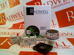 Кнопка управления BACO CONTROLS T11AA03-3E11 черная, 30мм, хромированный ободок, 1NO+1NC