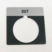 Табличка с легендой Allen Bradley 800T-X534, 30 мм, кнопочная, маркировка "OUT"