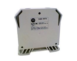 Клеммная колодка Allen Bradley 1492-W70, проходная, 70мм, 750В, серая