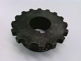 Звездочка NC4016HX1 16 зубьев, посадочное отверстие 1 дюйм, GLOBAL INDUSTRIAL