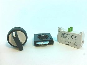 Переключатель селекторный BACO CONTROLS L22KA03-3E10 22мм 2-позиционный черный