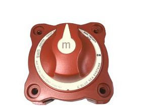 Переключатель аккумуляторной батареи Blue Sea 6010 M-серии, 300А, 32В, красный