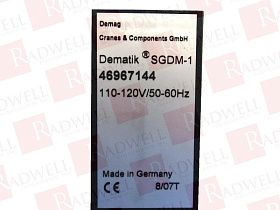 Реле / розетка Артикул 46967144 от производителя MANNESMANN DEMAG