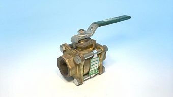 Кран шаровой WATTS B-6800 латунный трехсоставной полнопроходной