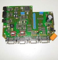 Плата расширения PCB 22510034/1 с четырьмя 9-контактными разъемами для контроллера B&R 4C2210.01-510