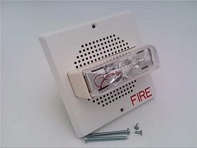 Оповещатель пожарный светозвуковой WHEELOCK E70-24MCW-FW настенный, белый