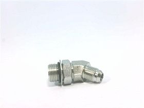 Переходник гидравлический WEATHERHEAD C5365X6X8, углеродистая сталь, 3/8"x3/8", 45°, ORB/JIC