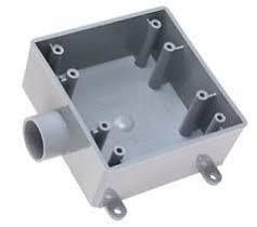 Монтажная коробка влагозащищенная Carlon E9802E, 2 модуля, неметаллическая