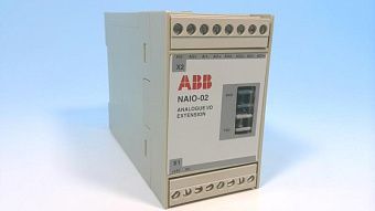 Модуль аналогового ввода/вывода ABB NAIO-02 с оптоволоконными портами, 24В