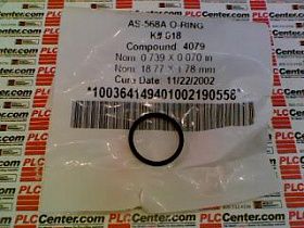 Уплотнительное кольцо AS-568A-018 неопреновое DUPONT DOW 0.739"x0.070"