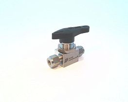 Кран шаровой миниатюрный SS-82S4 из нержавеющей стали 316, 1/4", 3000 PSI, Evans Components