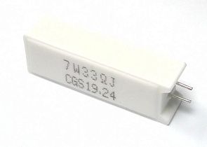 Резистор проволочный SQMW733RJ 33 Ом 7Вт 5% 500В радиальный