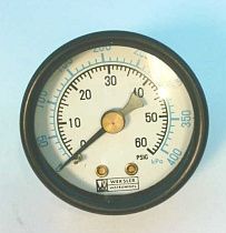 Манометр WEKSLER UA15B8C-D, 0-60 PSI, 1/8" NPT, дисплей 1.5"