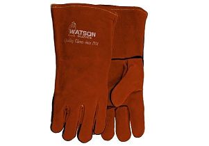 Перчатки сварщика Fire Brand кожаные красные утепленные