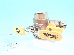 Кран шаровой WEBSTONE H-41415W, 1 1/4", латунный, полнопроходной