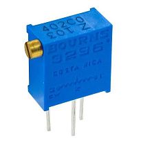 Потенциометр подстроечный BOURNS 3296Z-1-101LF, 100 Ом, многооборотный