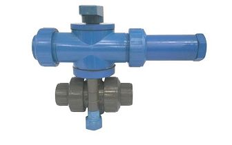 Шаровой кран ABVS050VS-PV от PLAST-O-MATIC