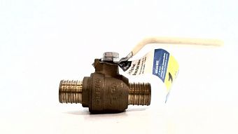 Кран шаровой WATTS LFM-1160 латунный, 1", полнопроходной, PEX обжимной