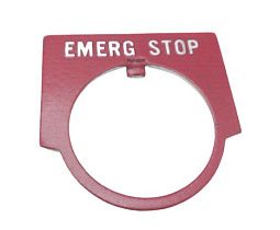 Табличка предупреждающая Allen Bradley 800MR-W624, аварийная остановка, красная, 22 мм