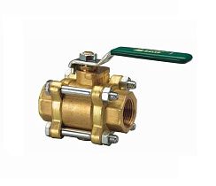 Кран шаровой бронзовый WATTS 1 1/2" NPT, 600 PSI, с рычажной ручкой