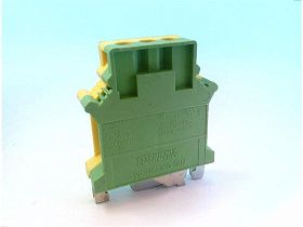 Клемма заземления USLKG 16 N Phoenix Contact, желто-зеленая, 4-12AWG, на DIN-рейку