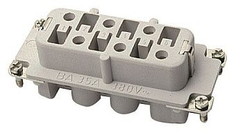 Розетка промышленная BA12 6-полюсная 35А 500В винтовые клеммы Walther 710620