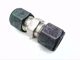 Фитинг гидравлический компрессионный 6-6-HBZ-SS, нержавеющая сталь, 3/8"