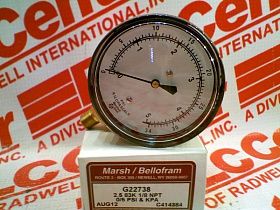 Пневматический манометр Артикул G22738 от производителя MARSH BELLOFRAM