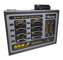 Контроллер движения встраиваемый Parker 6K4-NK, 6 осей, 2А, 24В DC, DIN-рейка