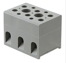 Клеммная колодка Phoenix Contact G 5/3, винтовая, 3 позиции, 32А, 500В, серая