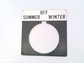 Табличка маркировочная Allen-Bradley 800T-X553 "ЛЕТО-ОТКЛ-ЗИМА", 30 мм