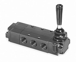 Клапан обратный 3-ходовой пружинный с рычагом Parker 523811000