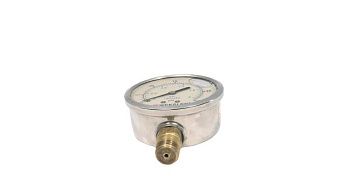 Манометр BY12YPD4LW для жидкостей, корпус нерж. сталь, 2-1/2", 0-30 PSI, NPT 1/4"