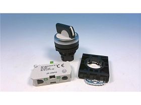 Переключатель селекторный BACO CONTROLS L21KE03-3E10 черный, 2 позиции, 22мм