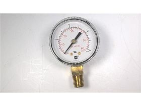 Манометр Miller Electric GA135-03, 0-60 PSI (0-4 бар), сталь, черный