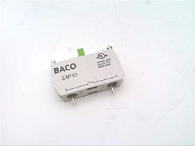 Клеммный блок BACO CONTROLS 33P10, НО контакт, 120-250VAC, 0.1-3A, для печатных плат