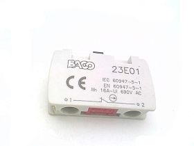 Контактный блок BACO CONTROLS 23E01, 1NC, 16A, 690VAC, винтовое соединение