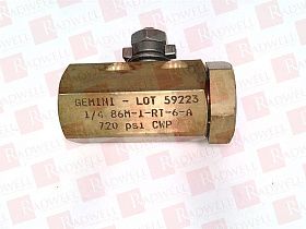 Шаровой клапан Артикул 1/4-86M-1-RT-6 от производителя GEMINI VALVE