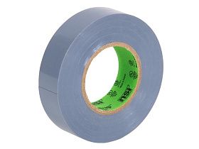 Изолента виниловая электрическая Warrior Wrap, серая, 7 MIL, 10 шт.