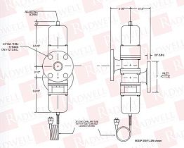 Регулирующий клапан Артикул M303P-250-ULFL-3W от производителя METREX VALVE