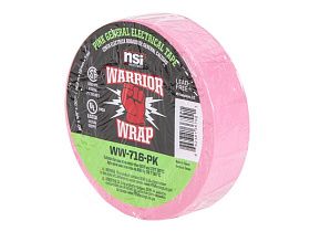 Изолента виниловая электрическая Warrior Wrap WW-716-PK розовая, 7 mil