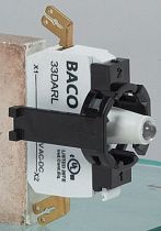 Светодиодный наконечник BACO 331EDARL красный 24В с клеммой Faston