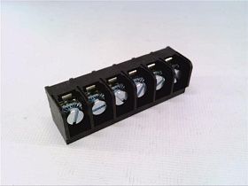 Клеммная колодка BUCHANAN 8PCV-06-006 барьерного типа, 6 позиций, 18-10 AWG, 30A, 600В