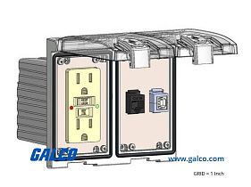 Mencom LP2-GF-RJ45-USB-BFAF
