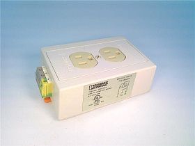 Розетка двойная EM-DUO 120/15 Phoenix Contact на DIN-рейку 120В 15А