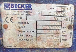 Вакуумный насос  Артикул VX4. 40 от производителя BECKER PUMPS