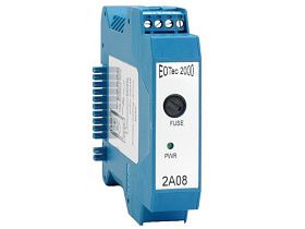 Блок питания WEED 2A08 для модема EOTEC 2000, вход 24В DC, выход 9В DC/1.5A, с LED индикацией, на DIN-рейку