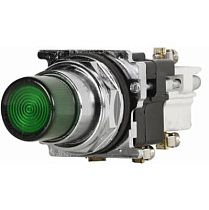 Кнопка управления с подсветкой 10250T397LGD24-1, зеленая, светодиодная, 24В, 1НО-1НЗ