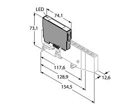 Turck BL20-2AO-U(-10/0..+10VDC)