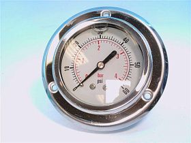 Манометр Dynamic Fluid CF1P-004E глицериновый панельный 60 PSI